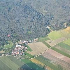 Flugwegposition um 17:02:08: Aufgenommen in der Nähe von Gemeinde Hernstein, Österreich in 1128 Meter
